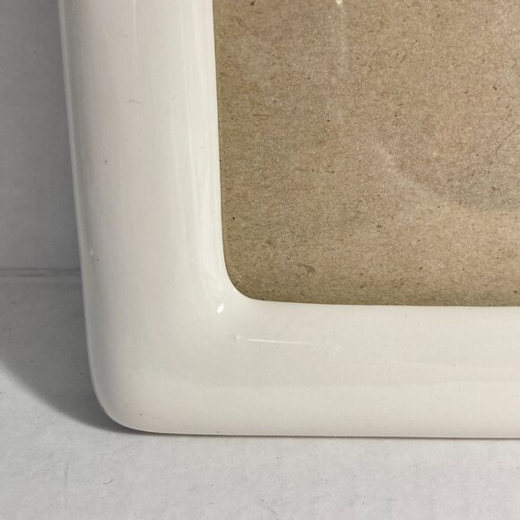 Vintage Ceramic Victorian Pink Flower Picture Photo Frame 4X5" Taiwan Ivory Rose - Picture 5 of 11